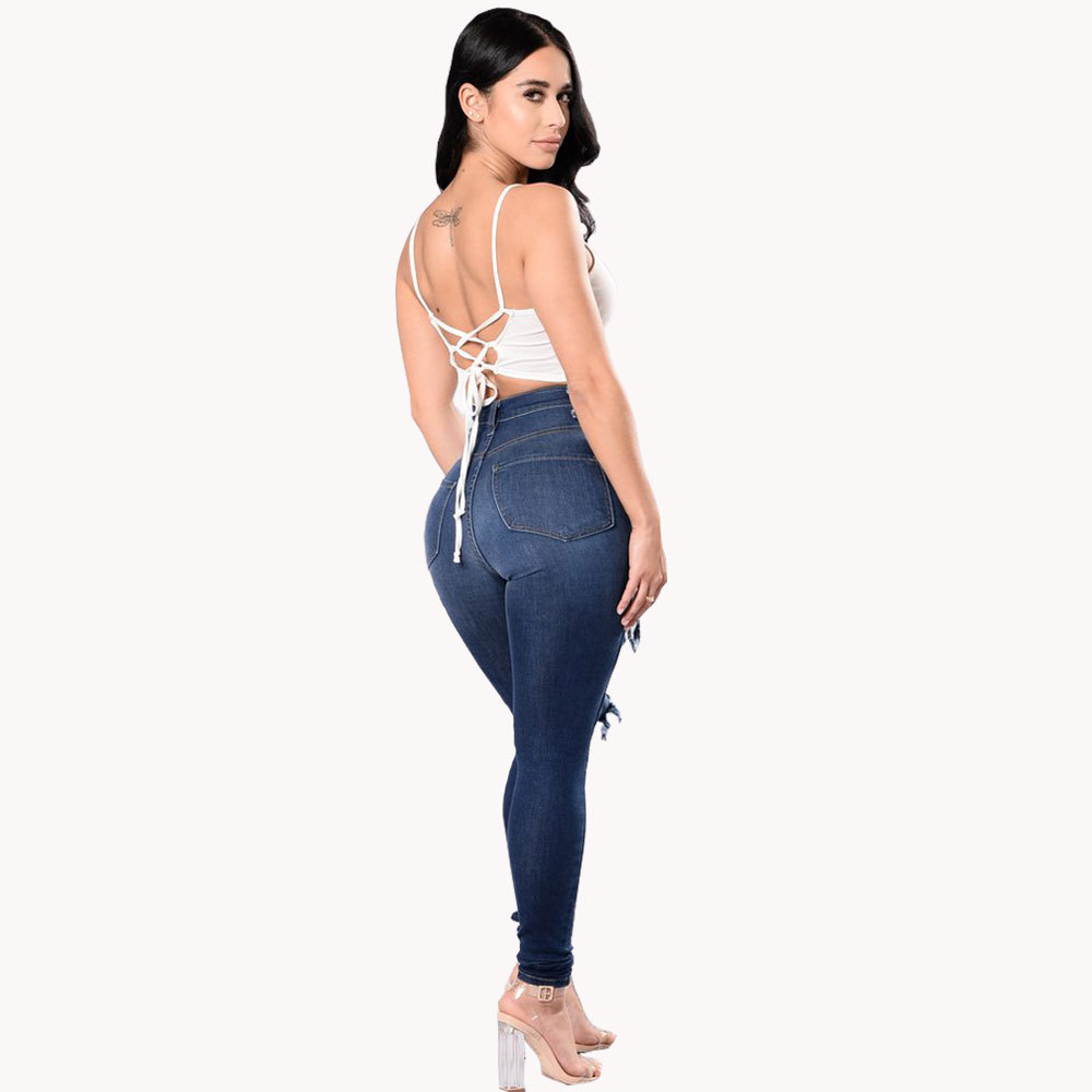 SZ60203 skinny jeans ripped